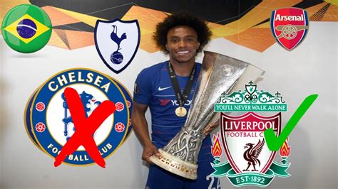 WILLIAN REJECTS CHELSEA CONTRACT TO JOIN LIVERPOOL ON FREE ...