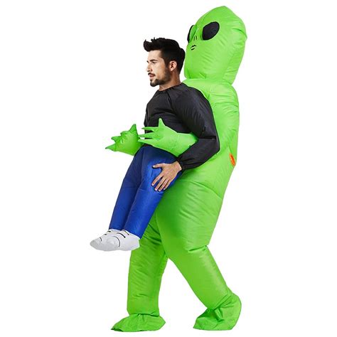 Willkey Waterproof Inflatable Green Alien Cosplay Party ...