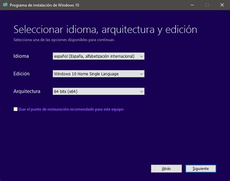 Windows 10   Cambio de idioma de Windows 10 Home Single ...