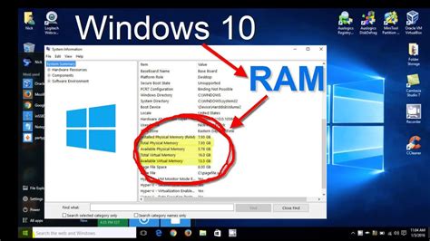 Windows 10   How to check RAM/Memory   System Specs   Free ...