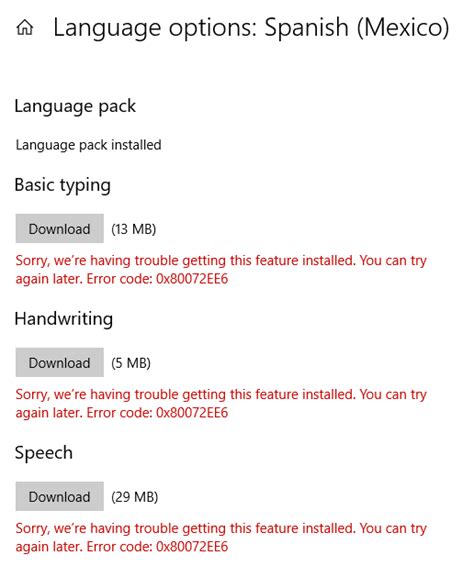 Windows 10 ≡ Al instalar el idioma español, da error ...