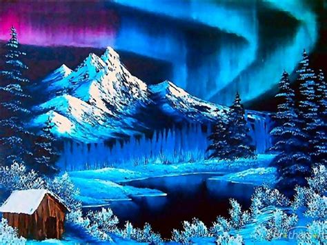 Winter images Northern Lights During the Winter Wallpaper ...