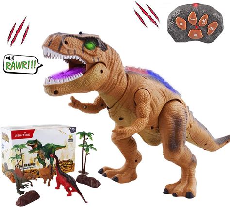 WISHTIME Dinosaurio de Control Remoto ElectricToy Kids RC Animal Toys ...