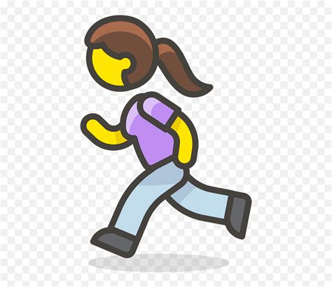 Woman Running Emoji Clipart   Correr Emoji,Runner Emoji   free ...