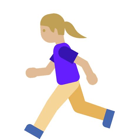 Woman running emoji clipart. Free download transparent .PNG | Creazilla