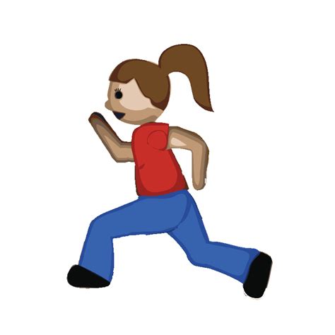 Woman Running Sticker by imoji for iOS & Android | GIPHY