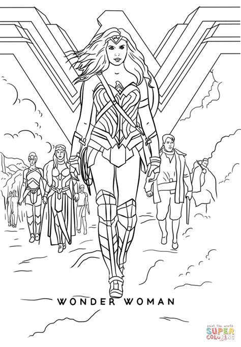 Wonder Woman Movie coloring page | Free Printable Coloring ...