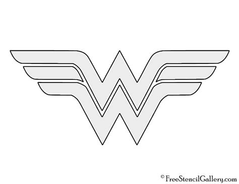 Wonder Woman Symbol Stencil | Wonder woman logo, Pumpkin carving ...