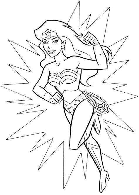 Wonder Women Coloring Pages   Coloring Home