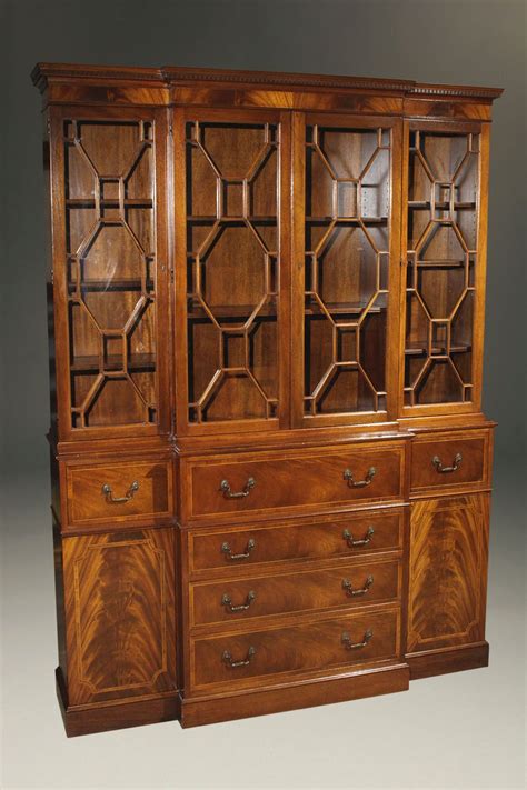 Wonderful Colonial Revival style breakfront/secretary made ...