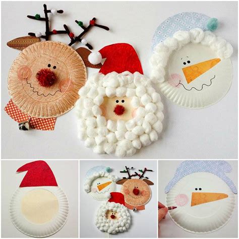 Wonderful DIY Christmas Santa , Rudolph and Snowman Using ...
