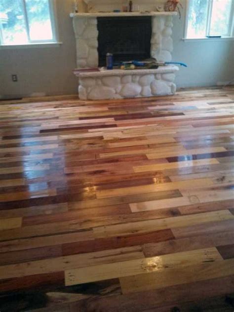 Wooden Flooring Made From Old Shipping Pallets  31 photos ...