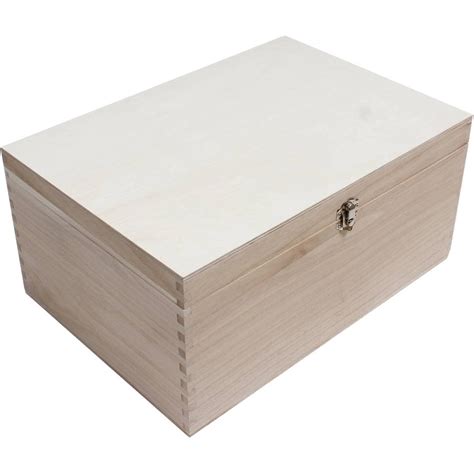 Wooden Storage Box 35Cm X 25Cm X 17Cm | Hobbycraft