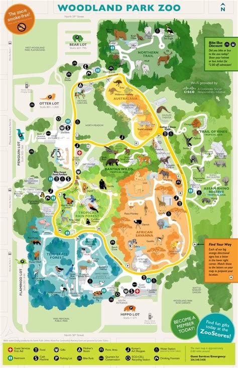 Woodland park zoo map PDF file download a printable Image file official ...
