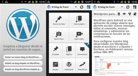 Wordpress para Android | El blog de franz