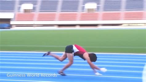 World record: The fastest 100m running on all fours   YouTube