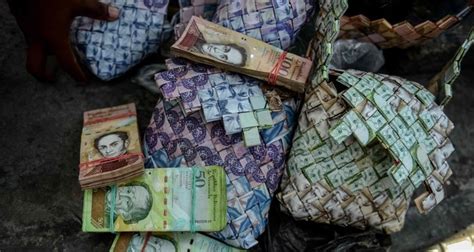 Worthless currency becomes art in struggling Venezuela ...