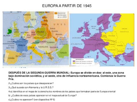 Wouldn ´t Change a Thing: Mapa de Europa después de la 2ª guerra mundial
