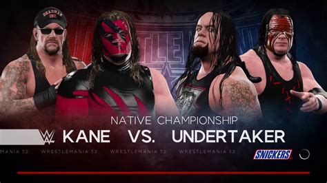 WWE 2k17 The Undertaker VS Kane   YouTube