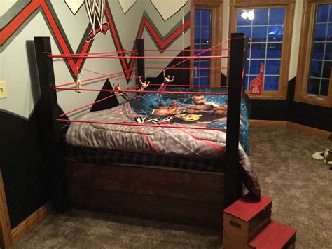 WWE ring bed in 2019 | Bedroom decor, Bedroom color ...