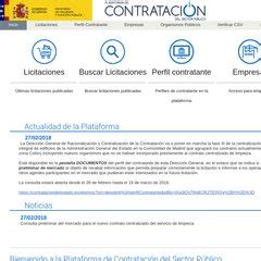 www.Contrataciondelestado.es Plataforma de Contratación del Estado