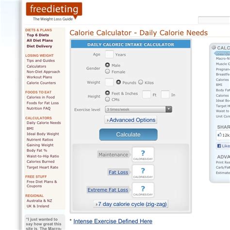 Www.freedieting.com/tools/calorie_calculator.htm know ...