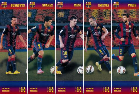 XACAVI Gegants   Punts de llibre: IMAGENES DEL CALENDARIO BARÇA 2015