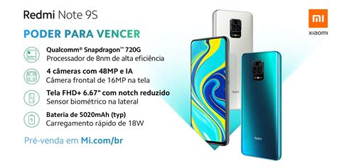 Xiaomi Redmi Note 9S é lançado oficialmente no Brasil com ...