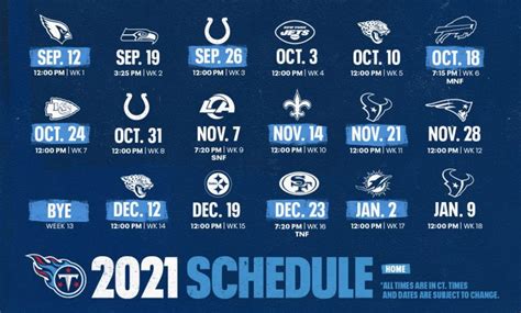 Ya están listos los calendarios de todos los equipos de la NFL ...