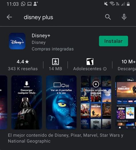 Ya se puede descargar en el app de Disney Plus en Perú y ...