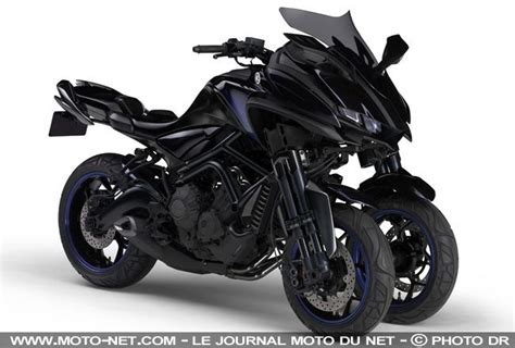 Yamaha peaufine son concept de moto à trois roues MWT 9 ...
