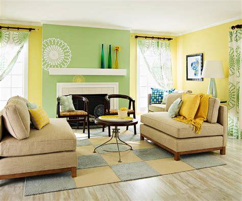 Yellow living room design ideas