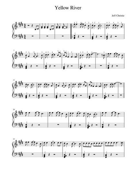 Yellow River_v2 Sheet music for Piano  Solo  | Musescore.com