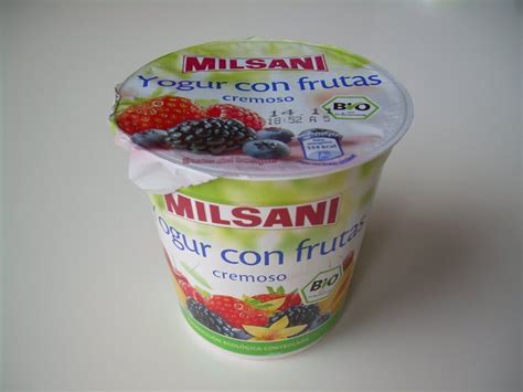 Yogur ecológico con frutas MILSANI  ALDI  el blog de las marcas blancas