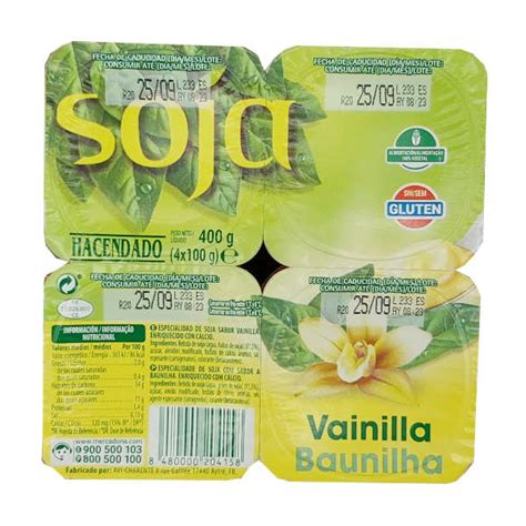 Yogur Soja Vainilla  Mercadona  | SuperVeggie