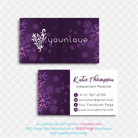 Younique Business Card, Personalized Younique Business Card YQ03 in ...