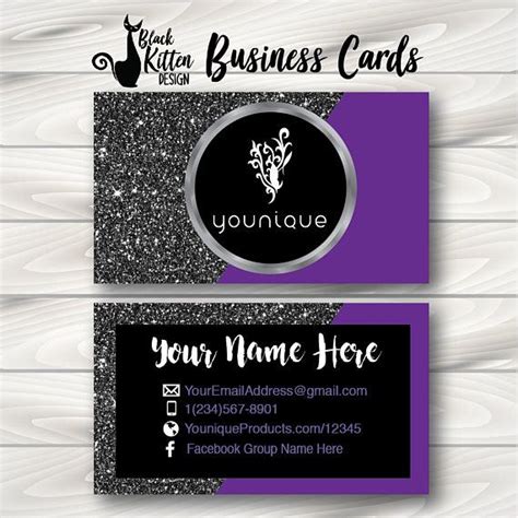 Younique Business Cards  Younique cards, Younique swag, Glitter ...