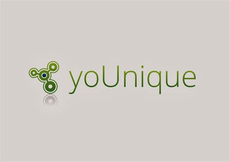 YoUnique: logo and login screen