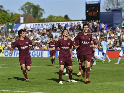 Youth League: Barcelona vence Man City em partida emocionante | MAISFUTEBOL