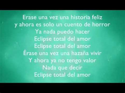 Yuridia ft Patricio Eclipse total del amor letra   YouTube