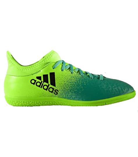 Zapatillas de fútbol sala Adidas X 16.3 IN J de color verde