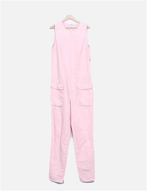 Zara Mono rosa manga sisa con bolsillos  descuento 77 %    Micolet