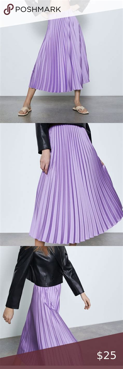 Zara purple pleated skirt SALE in 2020 | Skirts for sale, Women skirts ...