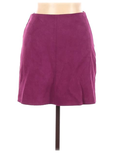 Zara W&B Collection Women Purple Casual Skirt M | eBay