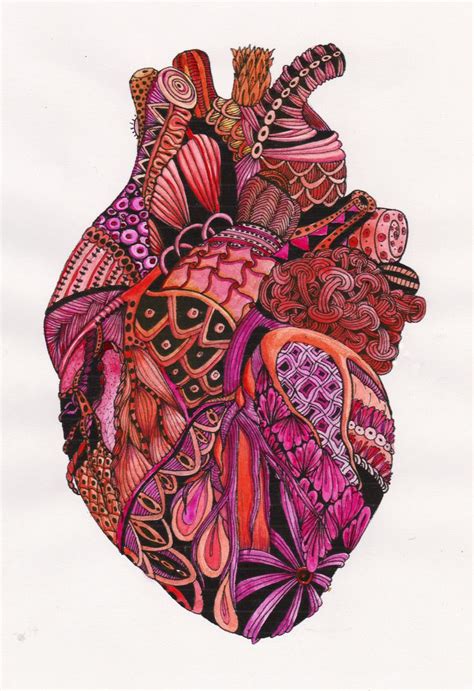 zen_heart1_red | Dibujos de corazones, Corazones, Dibujo ...