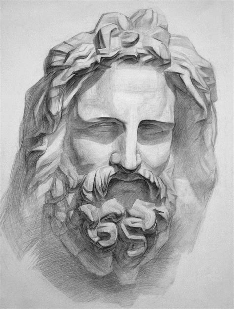 Zeus | Art drawings sketches, Pencil art drawings, Anatomy art