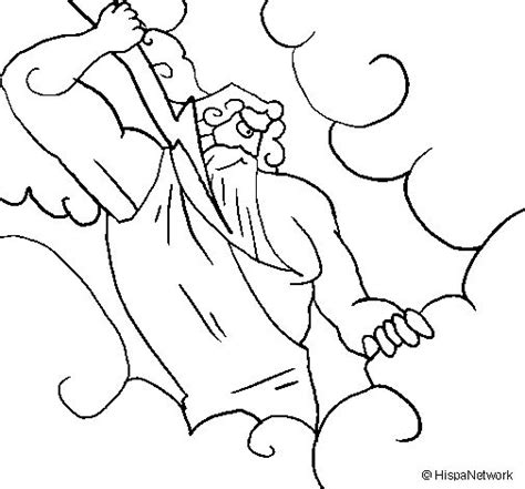 Zeus coloring page to color, print or download. Description from ...