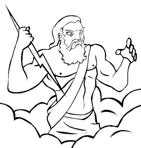 Zeus en dibujo   Imagui