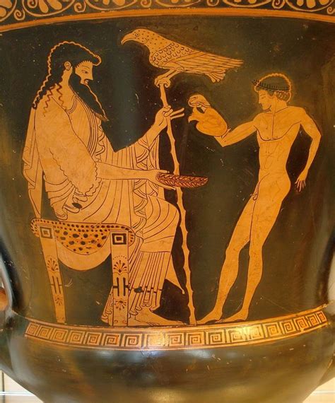 Zeus et Ganymède vase Ve s. avt JC du musée de New York | Centre de ...