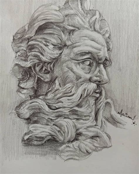 Zeus study in pencil ️ #sketches #sketchbook #draw #drawing #zeus # ...